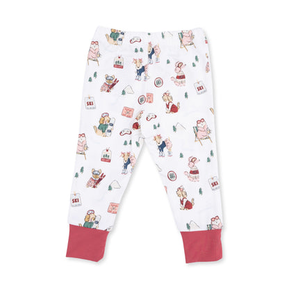 Winter Sports Dogs Pink - Long Sleeve Loungewear Set