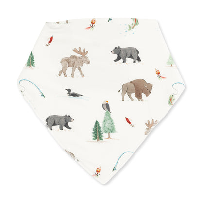 Northern Woodland Animals - Bandana Bib