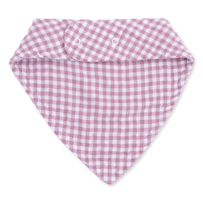 Berry Gingham - Bandana Bib