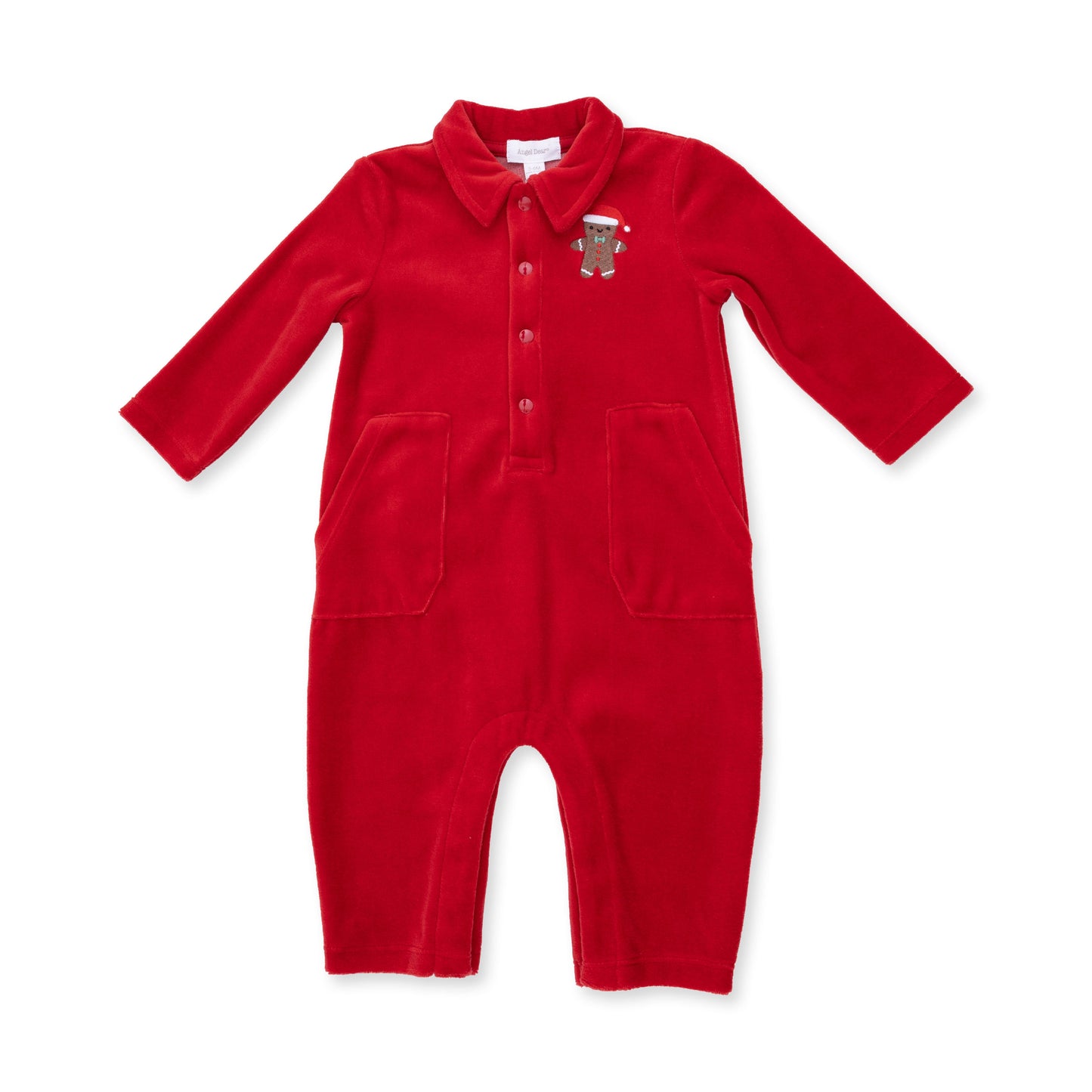 Velour Holiday Red - Velour Jumpsuit