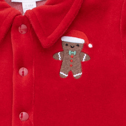 Velour Holiday Red - Velour Jumpsuit