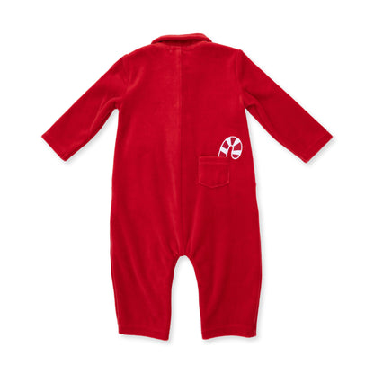 Velour Holiday Red - Velour Jumpsuit