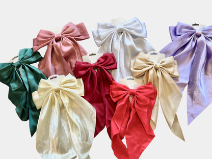 Satin Hair Bows for toddler and adults - Cajun Cuties & Co