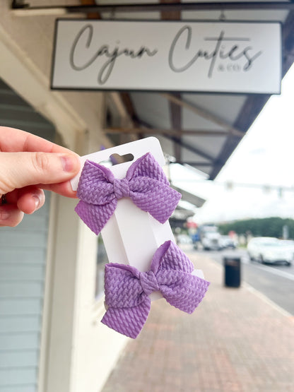 Quilted Piggy Bows - Cajun Cuties & Co