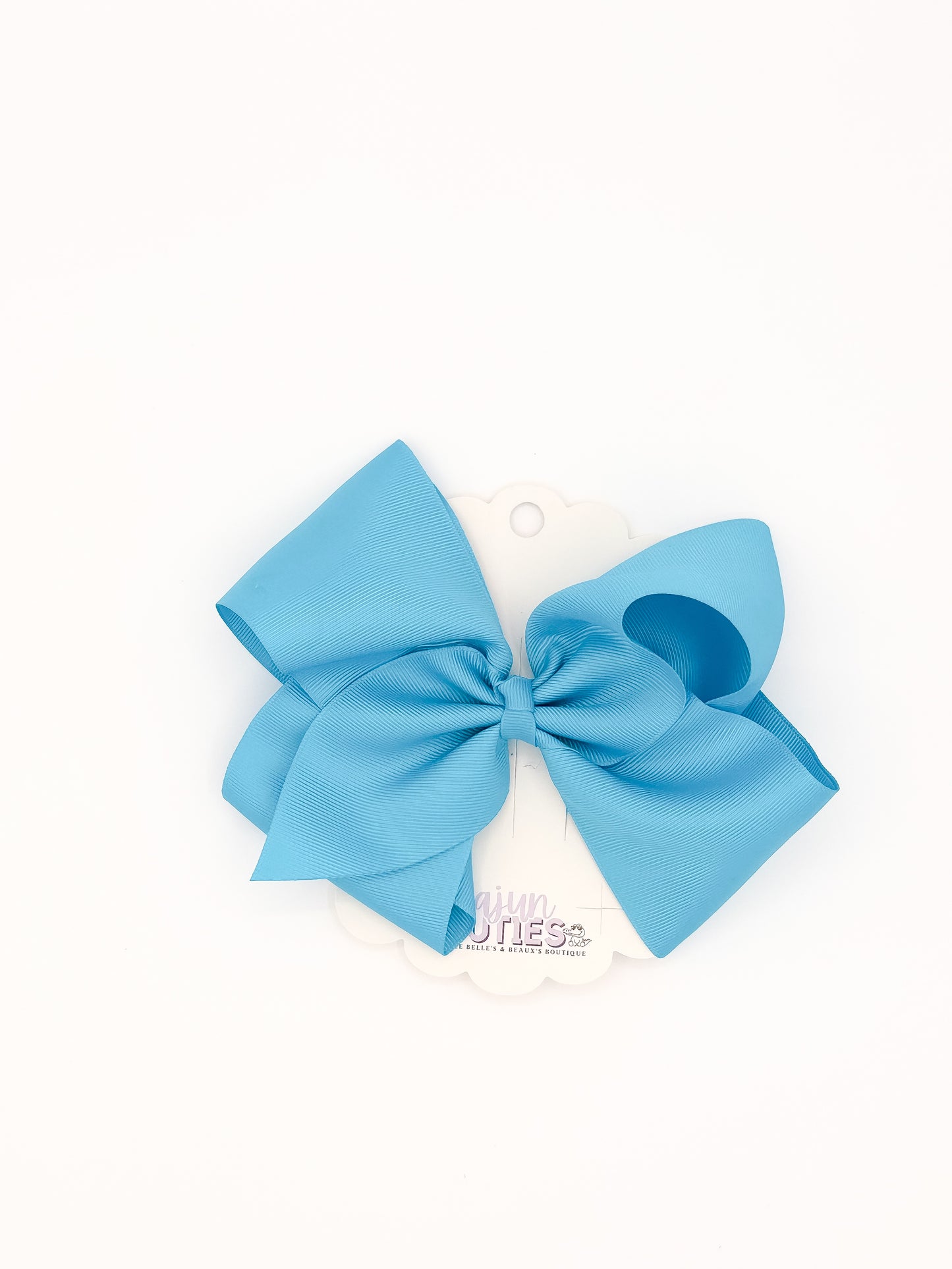 Solid Color 8 Inch Hair Bow – Boutique Girls Bow | Cajun Cuties & Co