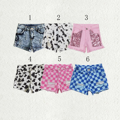 Sibling Baby Girls Denim Shorts Bottom