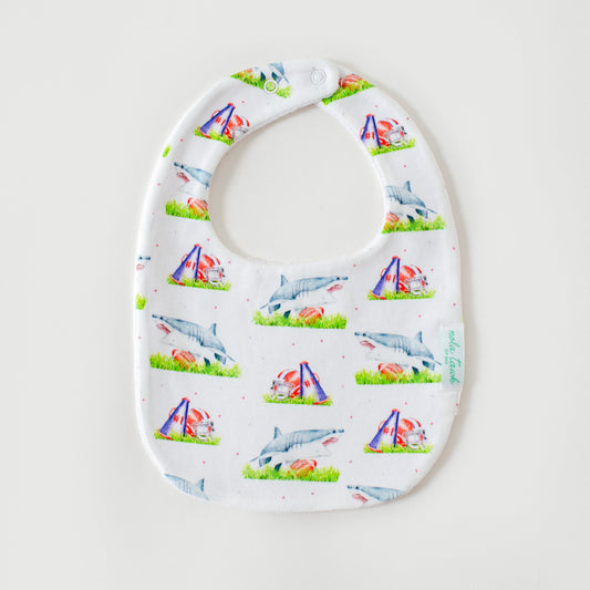 Sharks Mascot Mania Organic Cotton Baby Bib