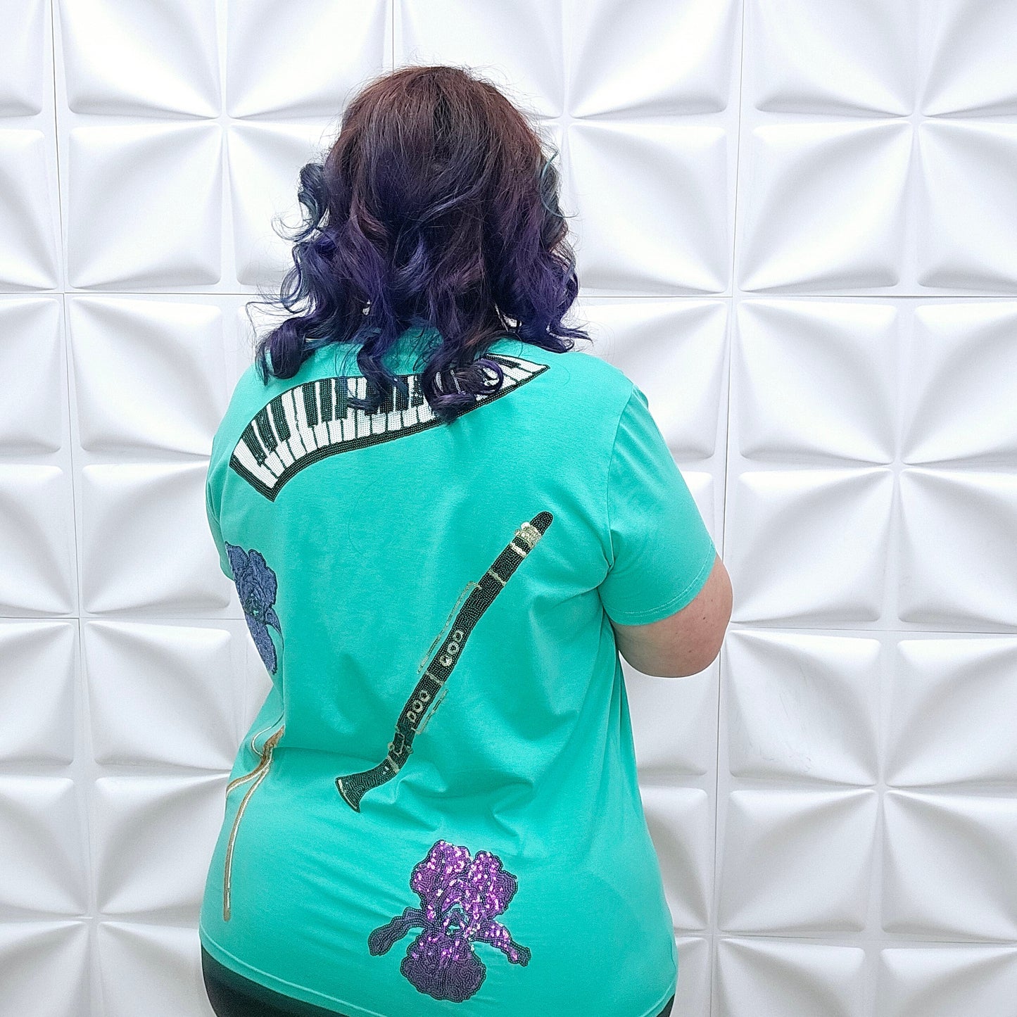 Jazz Iris Sequined Instruments Shirt