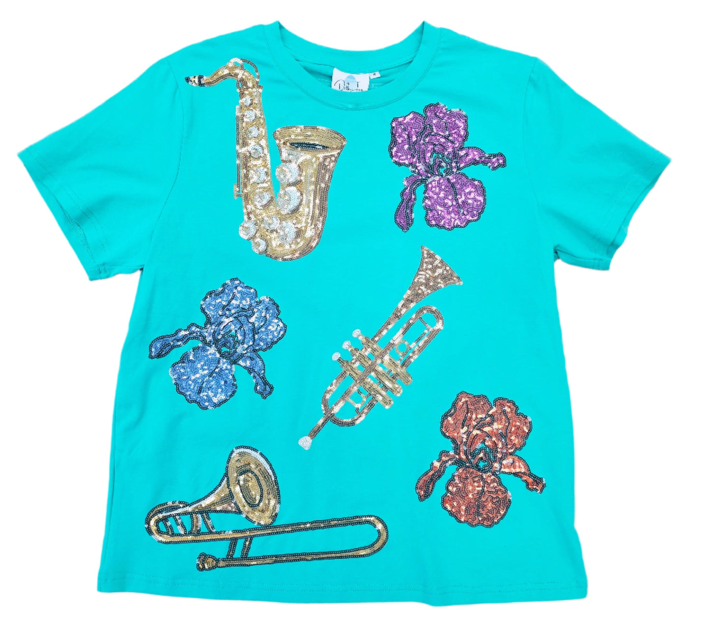 Jazz Iris Sequined Instruments Shirt