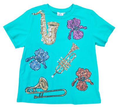 Jazz Iris Sequined Instruments Shirt