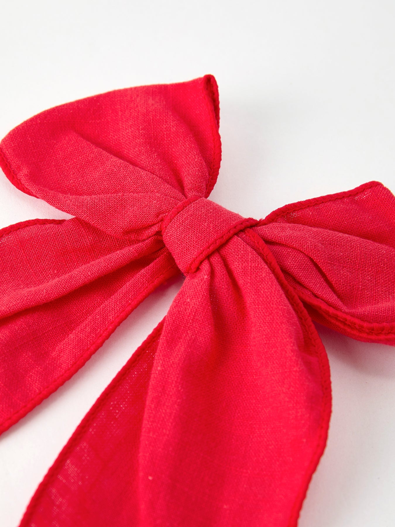 Christmas Red Bow Hairpin