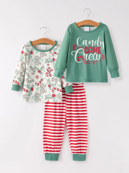 Christmas 3 Piece Girls Pajama Set