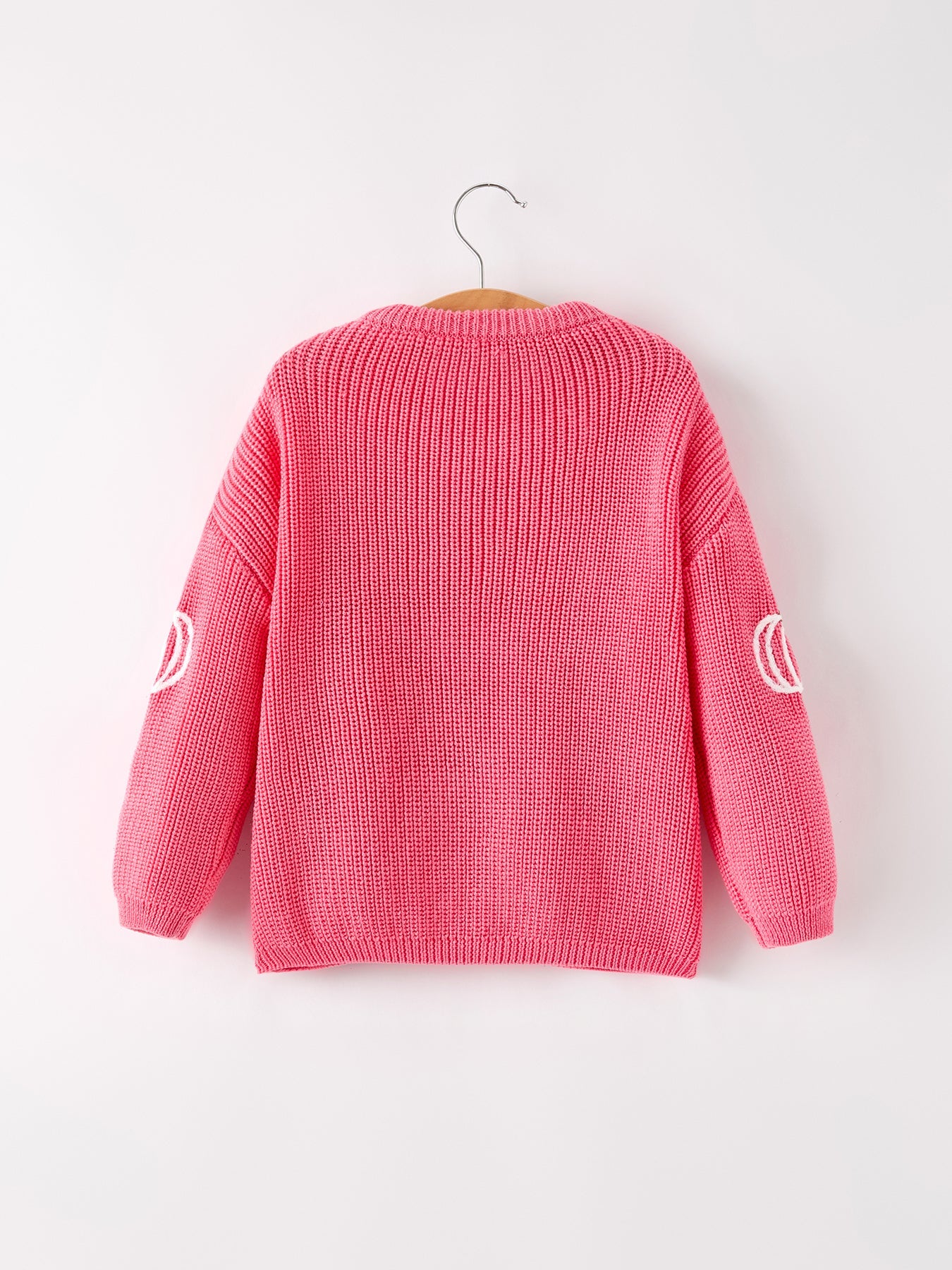 Fall Girls Thanksgiving Halloween Pumpkin Pink Pullover Sweater