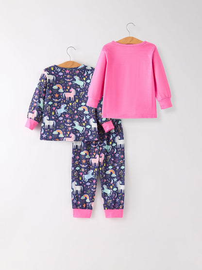 Christmas 3 Piece Girls Pajama Set