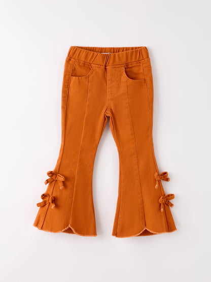 Fall thanksgiving Bow Bell Bottoms