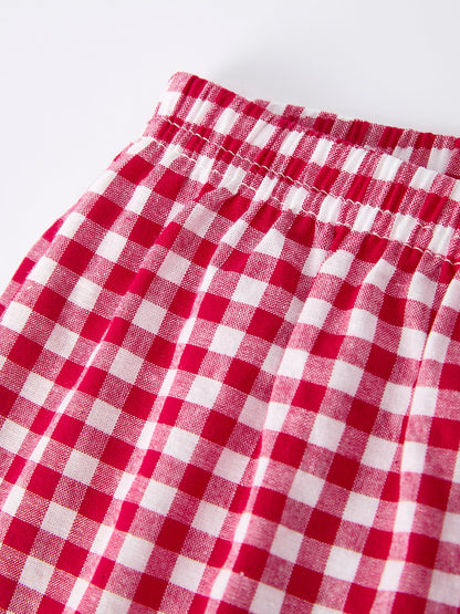 Christmas Holiday Celebration Boys Set: Navy with Santa Sleigh