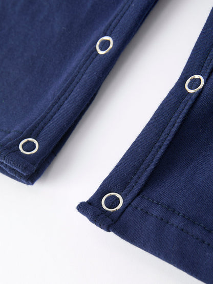 Baby Boys Romper – Dog Baseball Smocking Embroidery Outfit