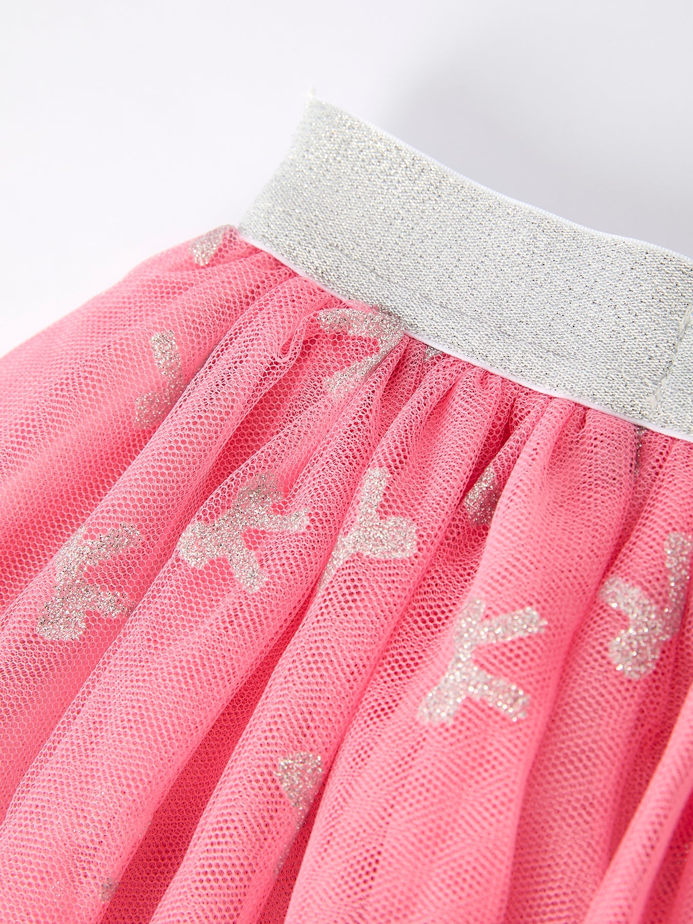Girls Fall Outfit – FAITH Letter Sweatshirt and Pink Tulle Skirt Set