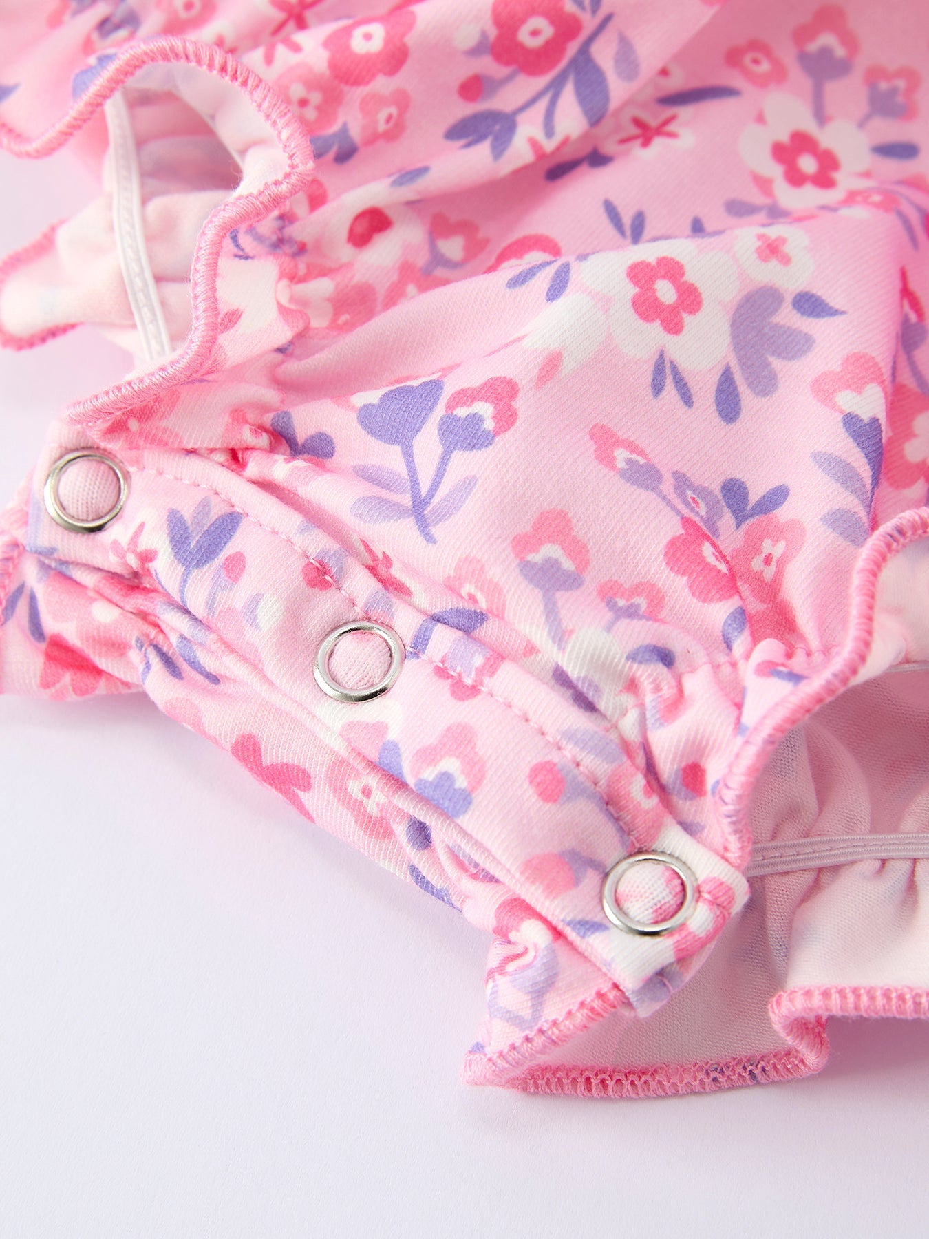 Floral Smocked Church Christ Bishop Christening Baby Girls Romper