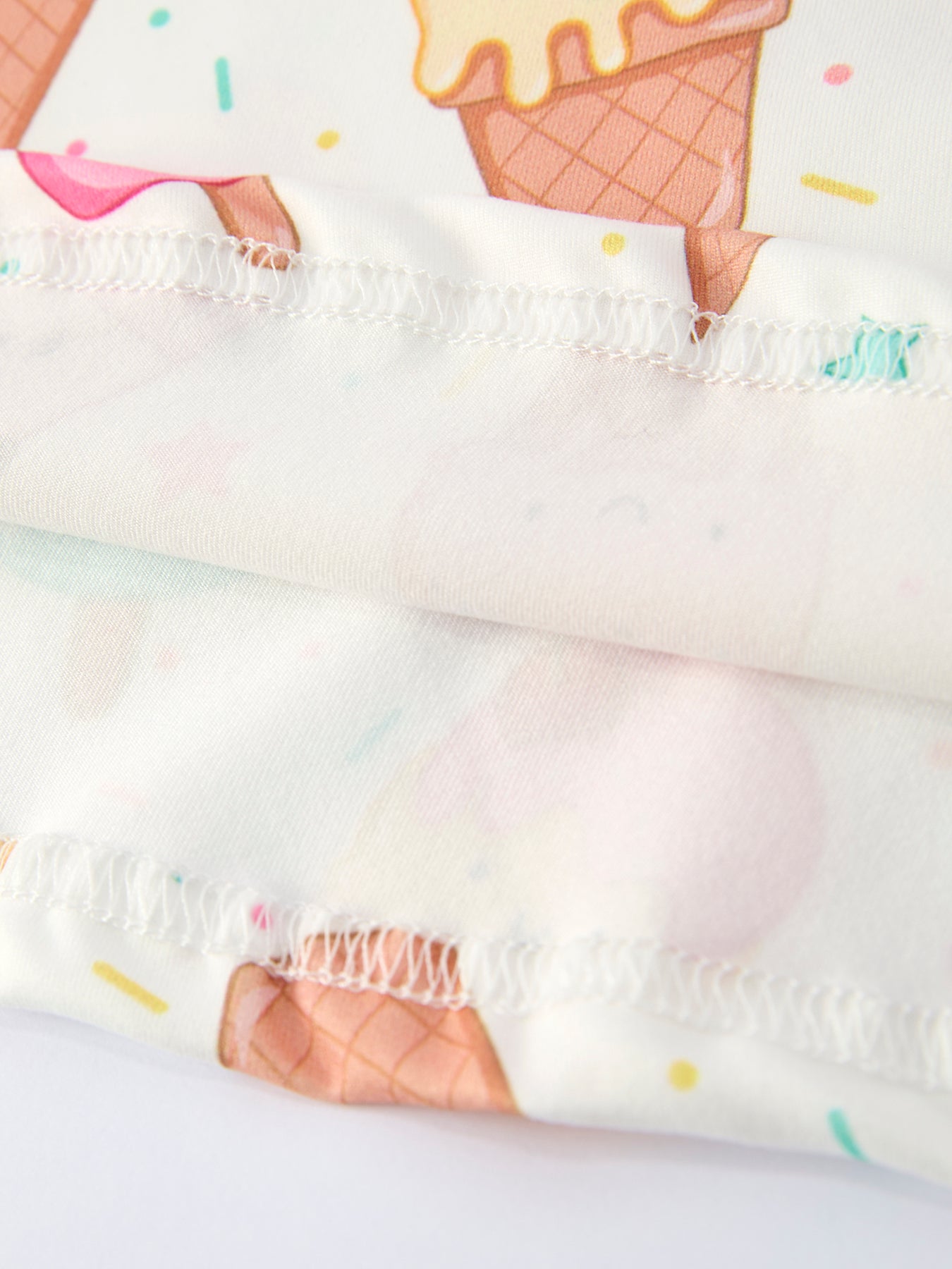 Colorful Ice Cream Pattern Girls Summer Dress