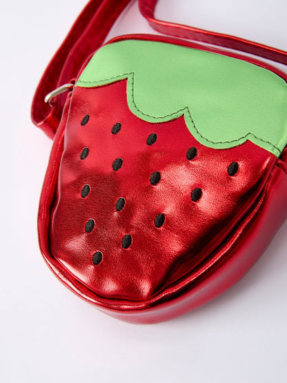 Spring Strawberry Girl Crossbody Bag