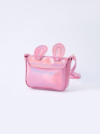 Spring Bunny Ear Pink Girl Crossbody Bag
