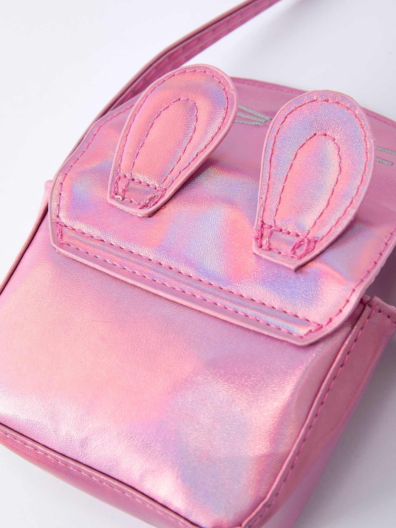 Spring Bunny Ear Pink Girl Crossbody Bag