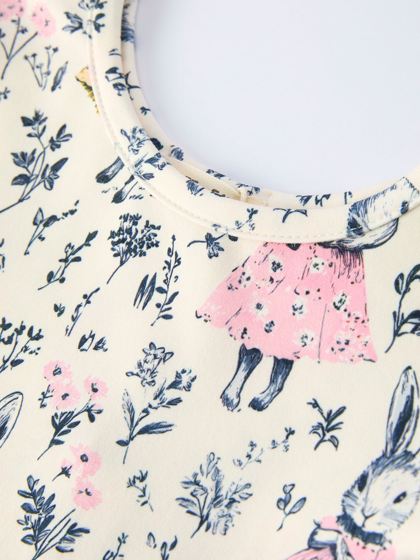 Easter Vintage Bunny Girls Twirl Dress