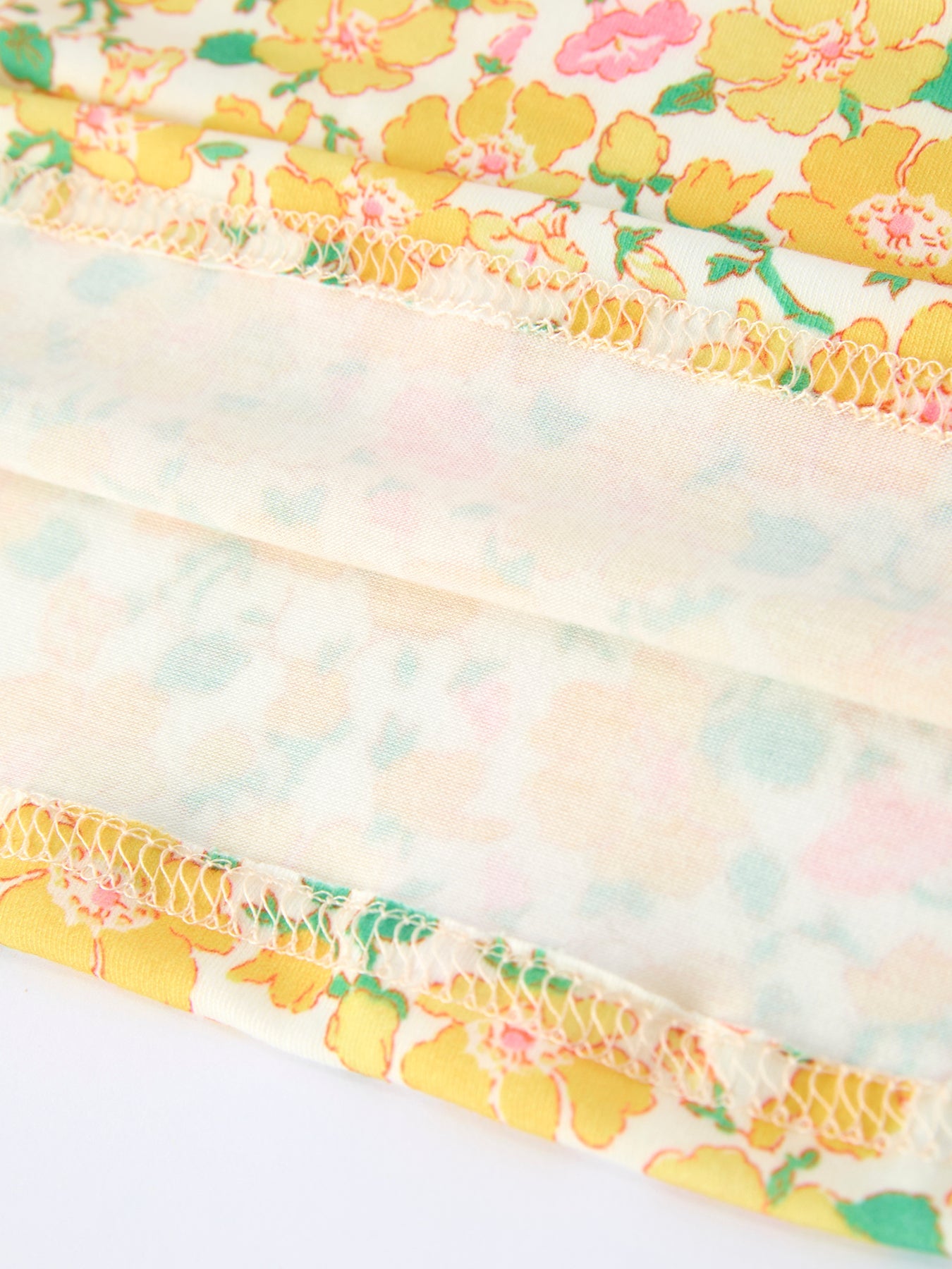 Easter Yellow Chick Embroidery Floral Girl Dress Petal Collar