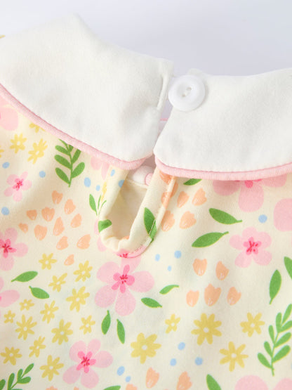 Easter Bunny Embroidery Smocking Cute Baby Girls Dress