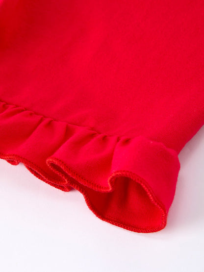 PREORDER Girls' Plaid Smocked Strawberry Applique Shorts Set