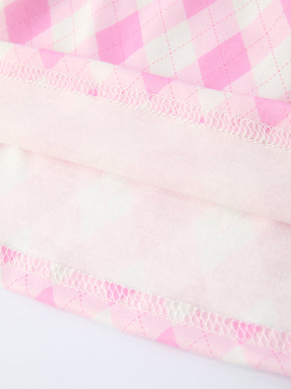 Spring Golf Embroidered Girls Smocked Bow Dress