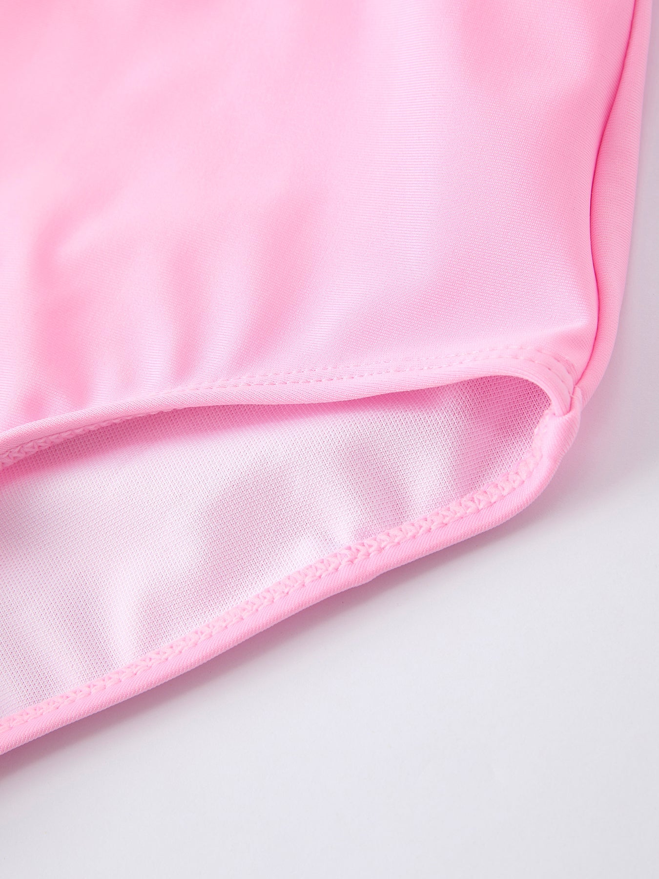 Summer Bow Print Girls Long Sleeve Swim Set