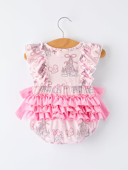 Summer Castle Girls Ruffled Romper