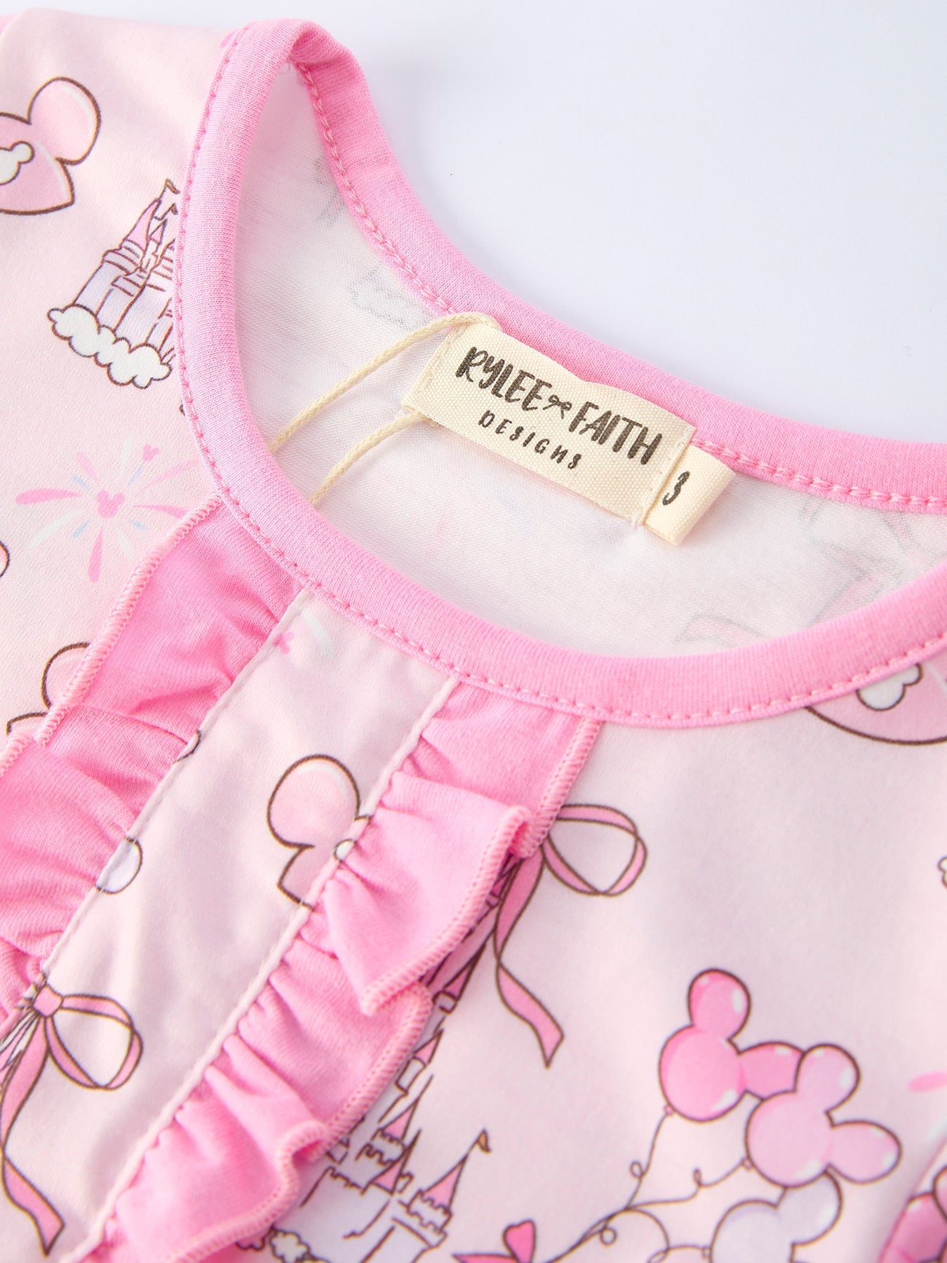 Summer Castle Girls Ruffled Pajamas