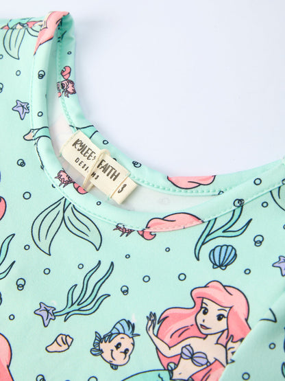 Summer Ocean Girls Short Sleeves Dress