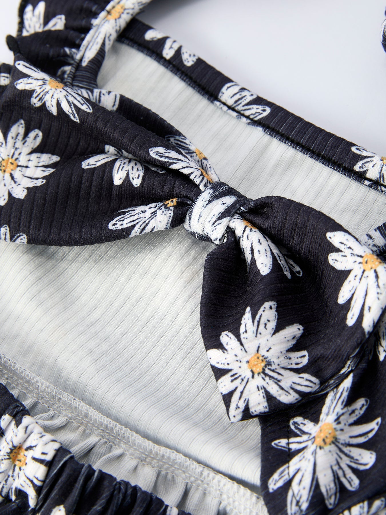 Girls Daisy and Mustard Yellow Dress 2-piece Set