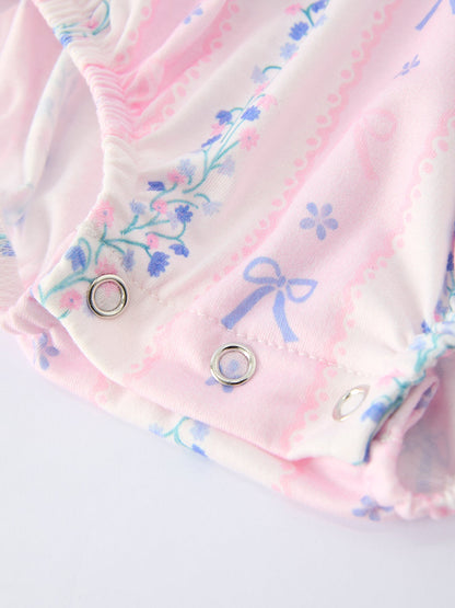 “DADDY'S GIRL” Smocked Plaid Baby Girls Romper