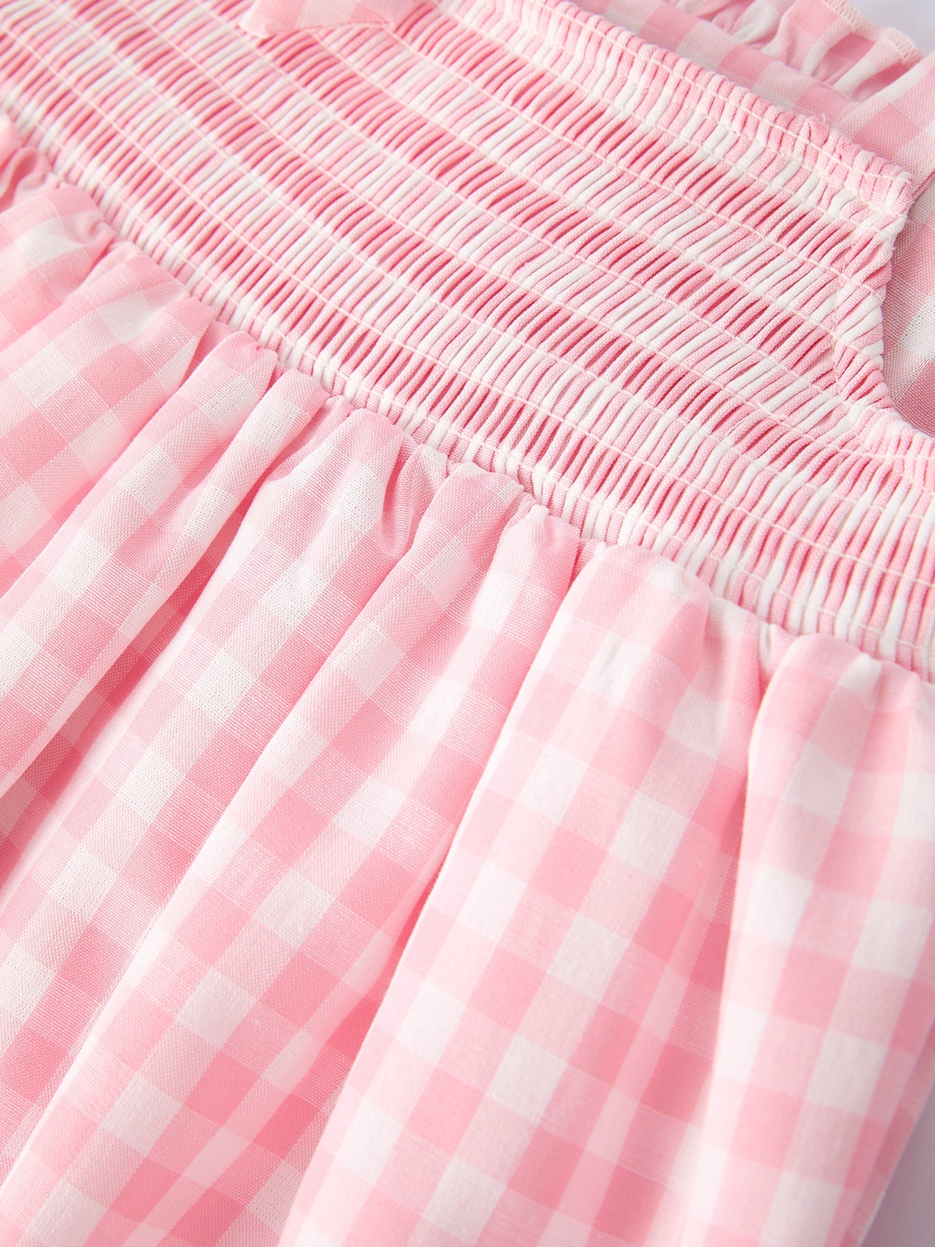 Strawberry Embroidery Girl Dress Bow Strap Ruffle