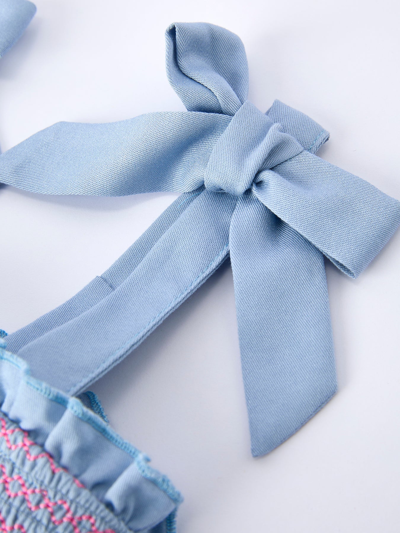 Summer Strawberry Smocked Applique Girl Romper