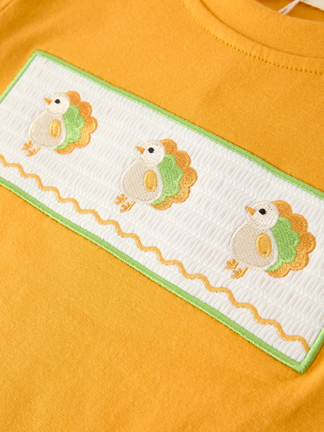 Thanksgiving Turkey Smocked Boys Pant Set