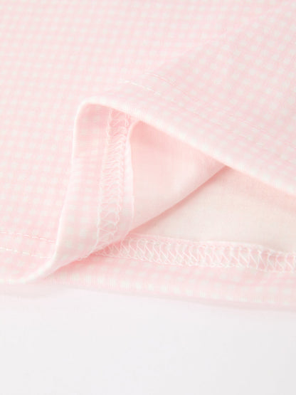 Pink Goose Embroidered Baby Girl Dress Peter Pan Collar Bow Dress