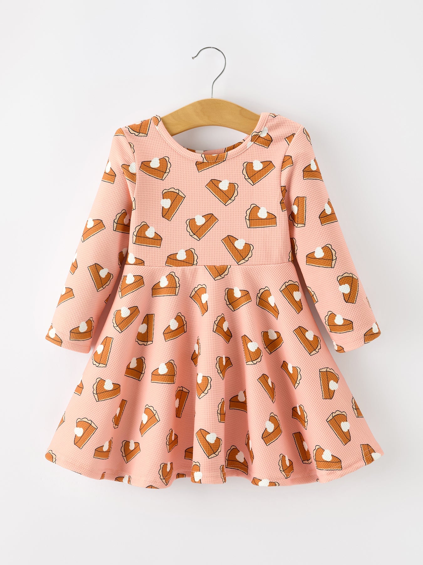 Girls Thanksgiving Pumpkin Pie Dress Fall Twirl Dress
