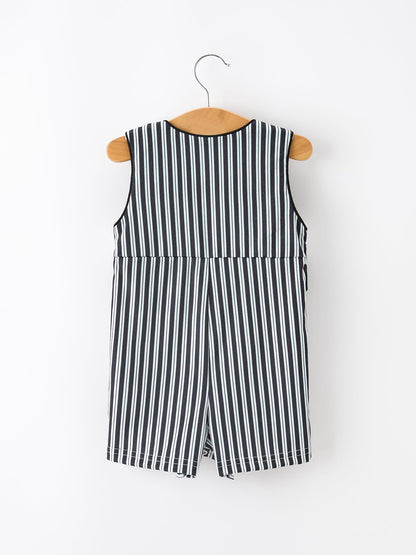 Halloween Ghost Smocked Boys Jon Jon Embroidered Romper