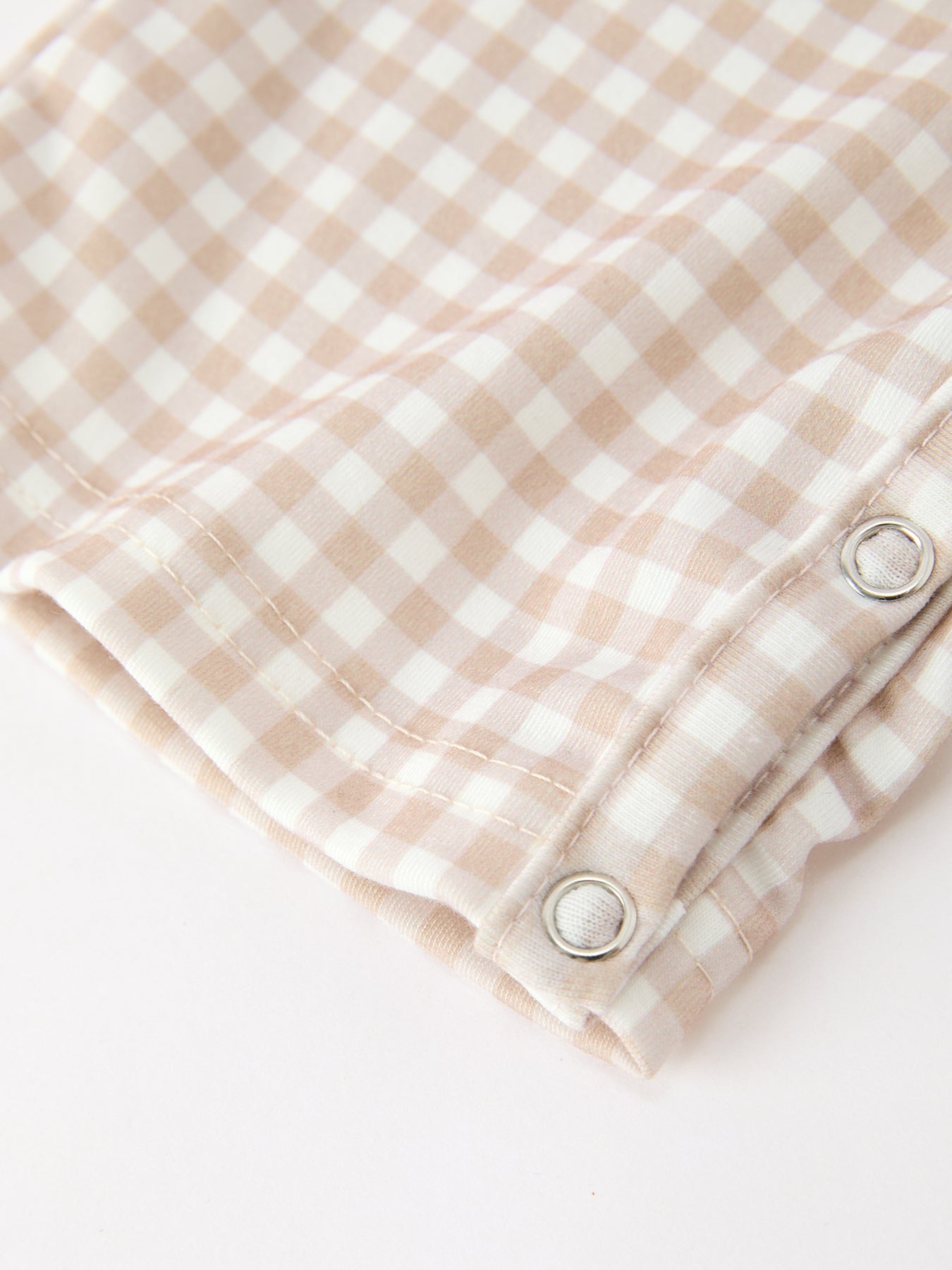 Thanksgiving Boys Gingham Jon Jon Embroidered Romper