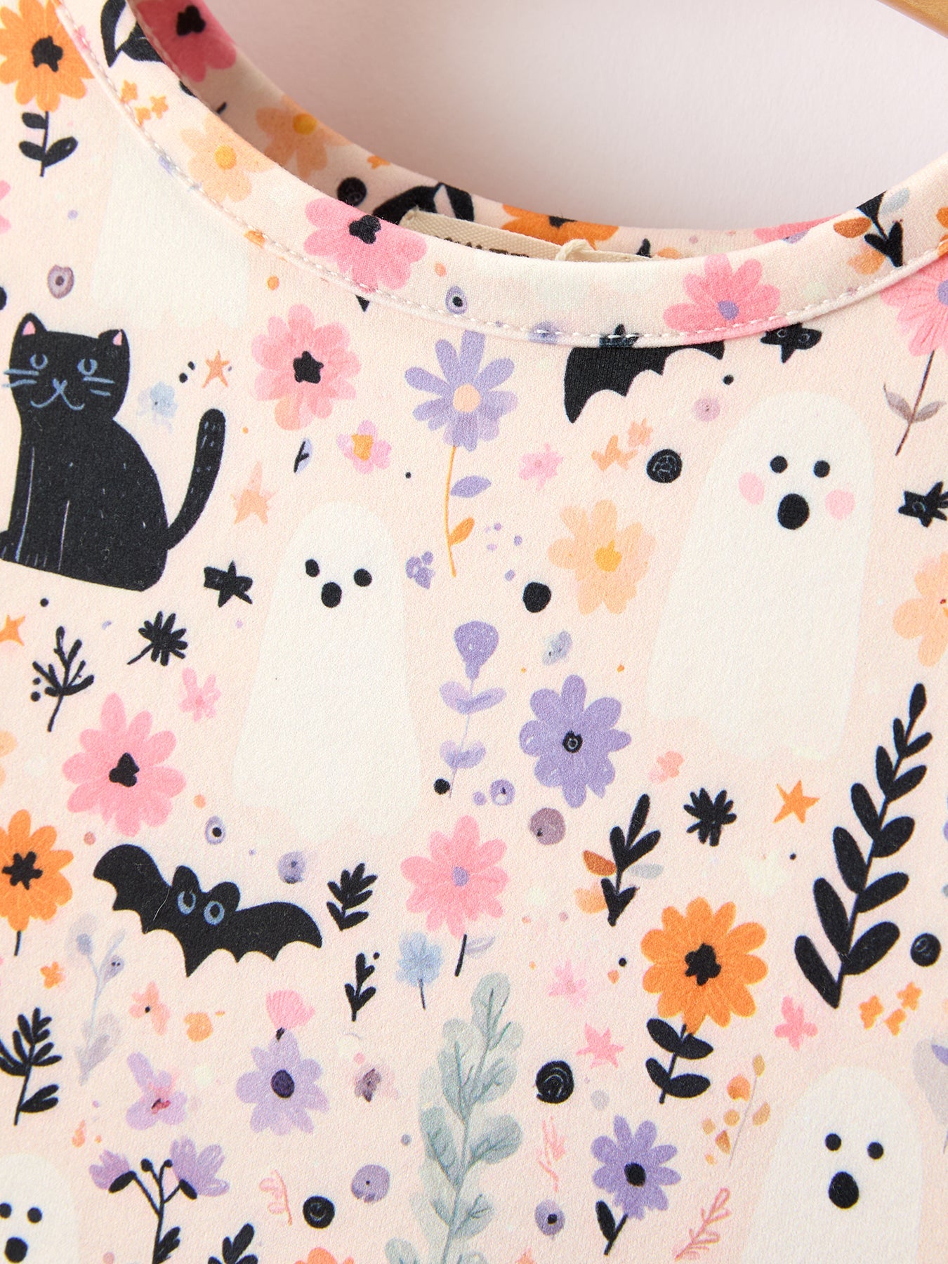 Halloween Black Cat Girls Twirl Dress