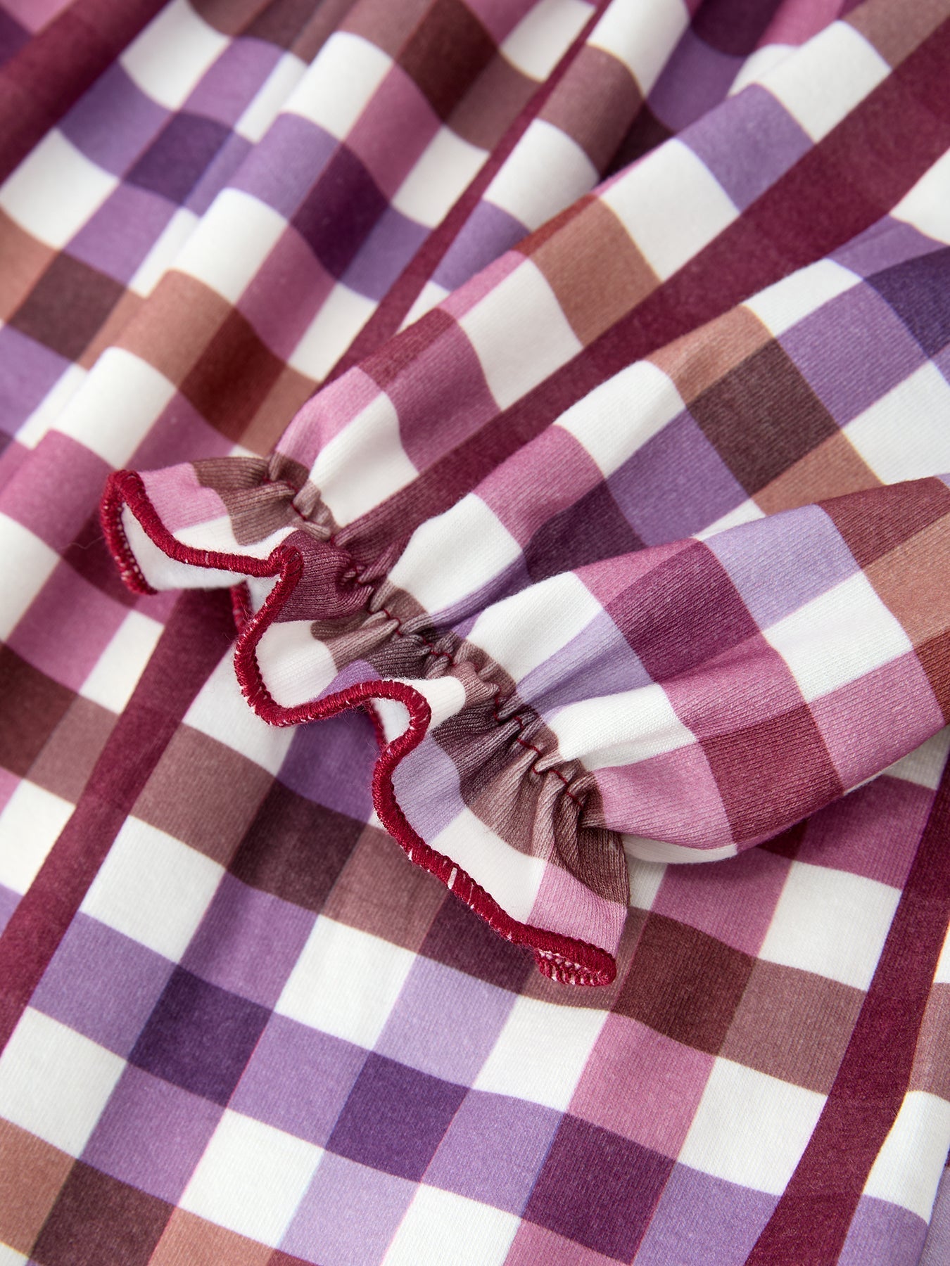 Fall Plaid Petals Collar Girls Dress