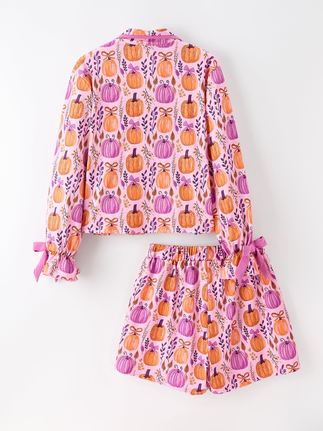 Mommy & me Halloween Pumpkin Pajama Set