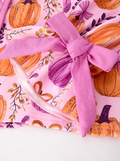 Mommy & me Halloween Pumpkin Pajama Set