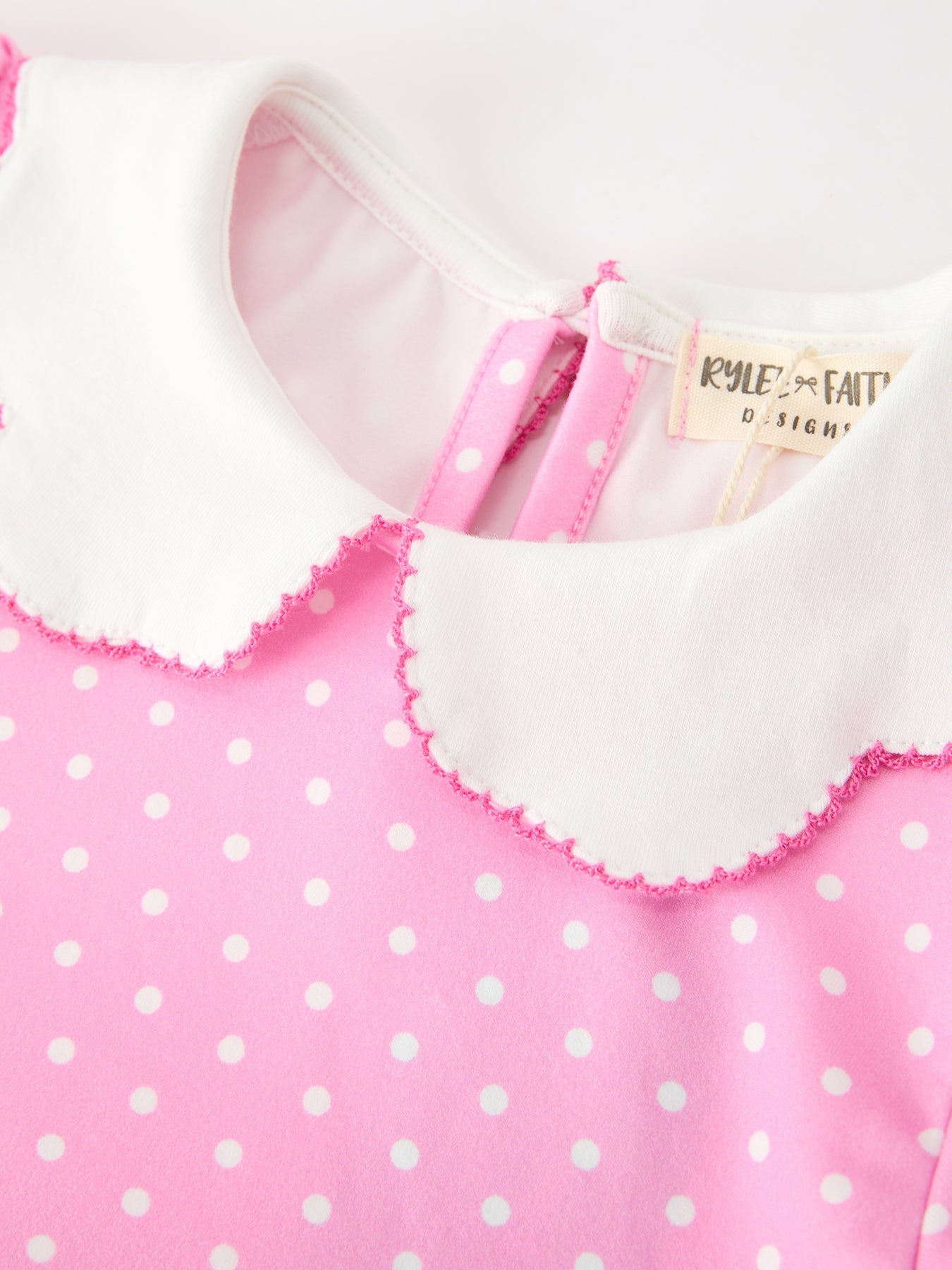 Christmas Girls Santa Bow Peter Pan Collar Dress